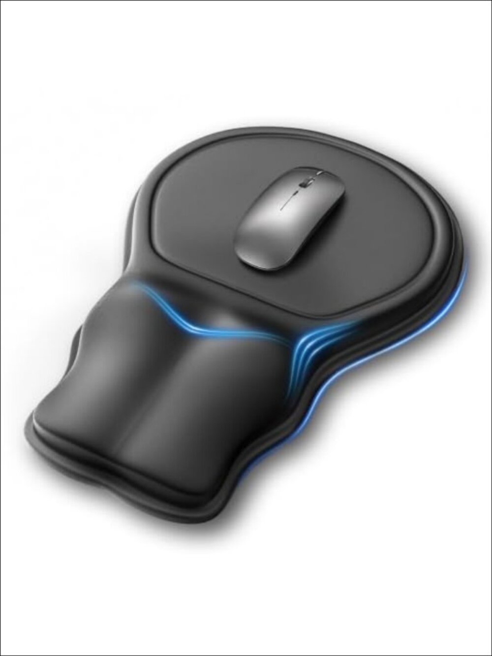 Ergonomic Mouse Pad Wrist Rest Extended Forearm Support Memory Foam Non-Slip